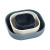 Misky silikónové 3 ks Velvet Grey