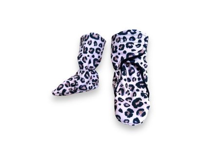 Softhellové capáčky vysoké leopard růžový