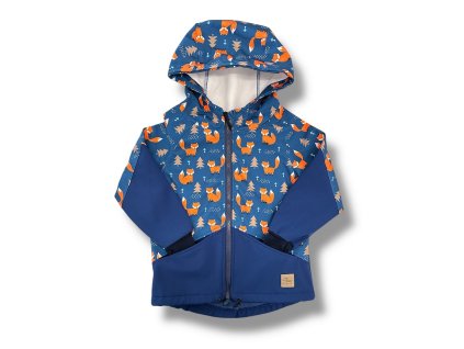 Softshellová bunda Lišky modré