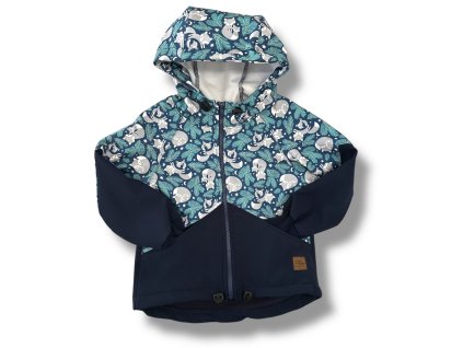 Softshellová bunda Lišky šedé