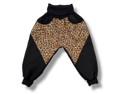 Softshellové kalhoty leopard