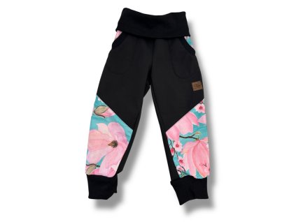 Softhellová parka Magnolie s černou SLIM