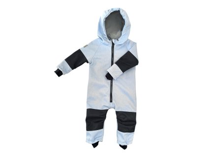 Softshellová rostoucí kombinéza světle modrá