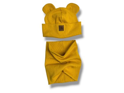 Čepička a nákrčník hořčice