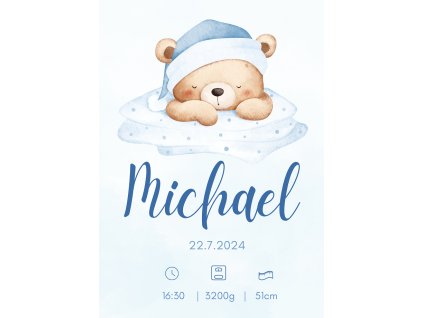 Plakát na zeď - macko