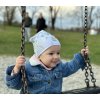 Dvouvrstvá přechodová čepička vel. 2-4 roky - eukalyptus