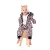 Softshellové rostoucí kalhoty leopard růžový