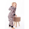 Softshellové rostoucí kalhoty leopard růžový