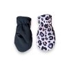 Softshellové rukavice leopard růžový