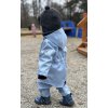 Softshellové rostoucí kalhoty s puky modré
