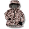 Softhellová parka Leopard růžový