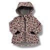 Softhellová parka Leopard růžový