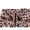 Softhellová parka Leopard růžový