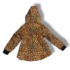 Softshellová parka leopard hnědý s beránkem