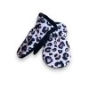 Softshellové rukavice leopard růžový