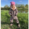 Softshellová parka leopard růžový vel. 110