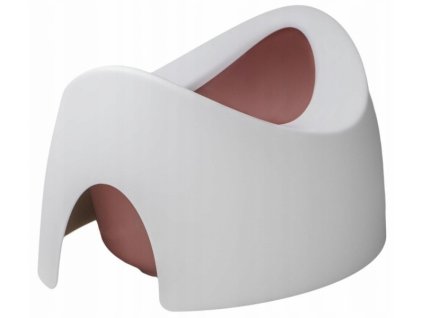 Oboustranný, ergonomický nočník Teggi, bílá/růžová
