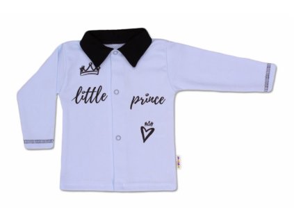 Baby Nellys Bavlněná košilka Little Prince - modrá, vel. 74