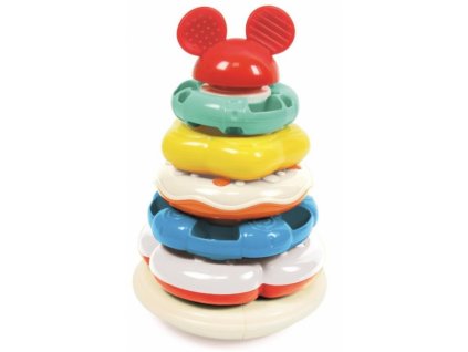 Barevná kroužková věž Disney Baby - Mickey Mouse