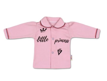 Baby Nellys Bavlněná košilka Little Princess - růžová, vel. 62