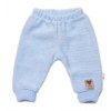 Pletené kojenecké kalhoty Hand Made Baby Nellys, modré, vel. 80/86