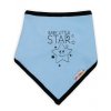 Dětský bavlněný šátek na krk Baby Nellys, Baby Little Star - modrý