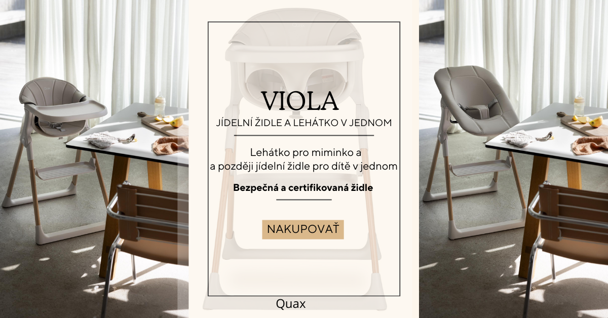 Quax jídelní židle 2v1 Viola béžová