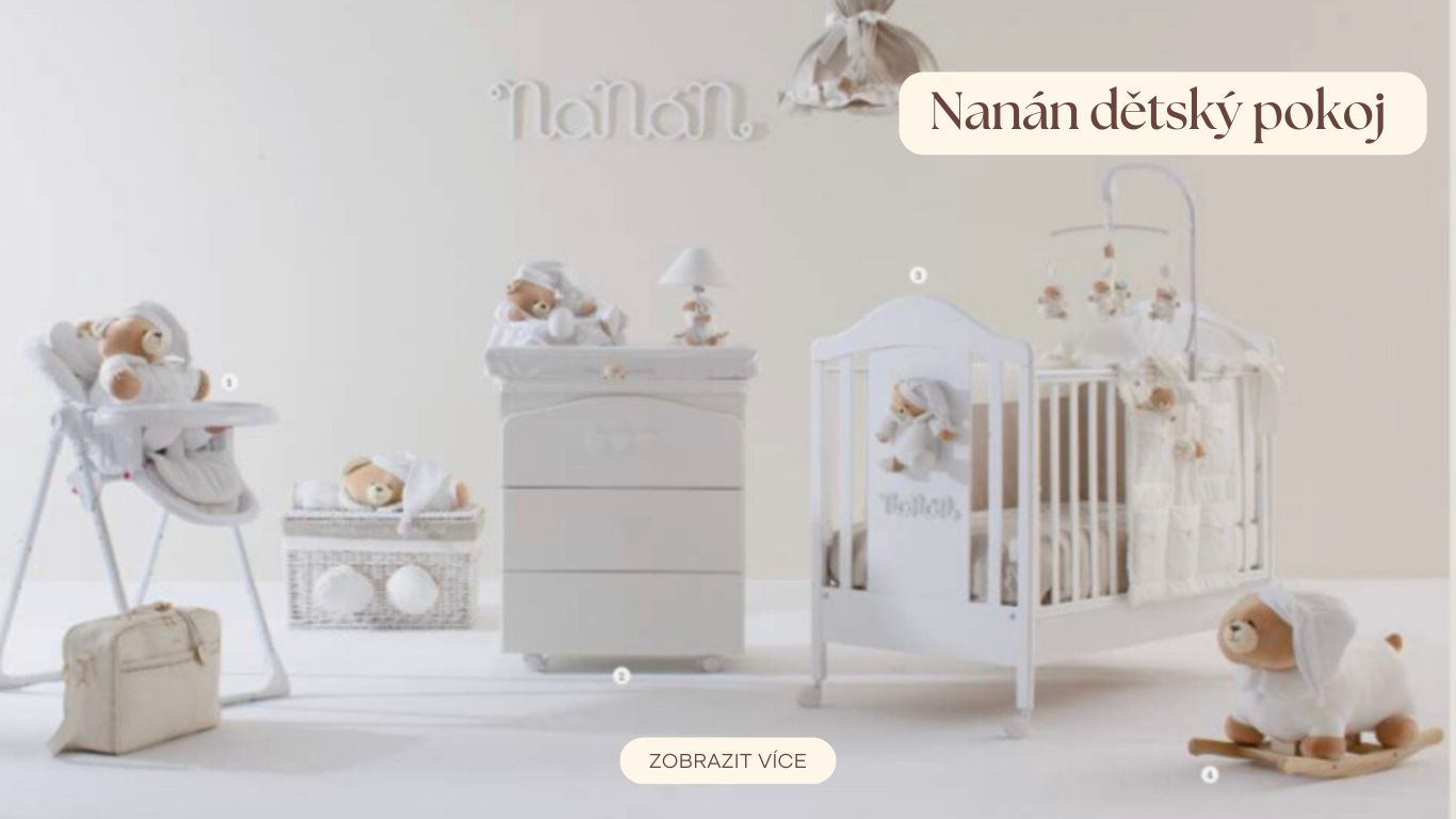 Romantická dětská postýlka