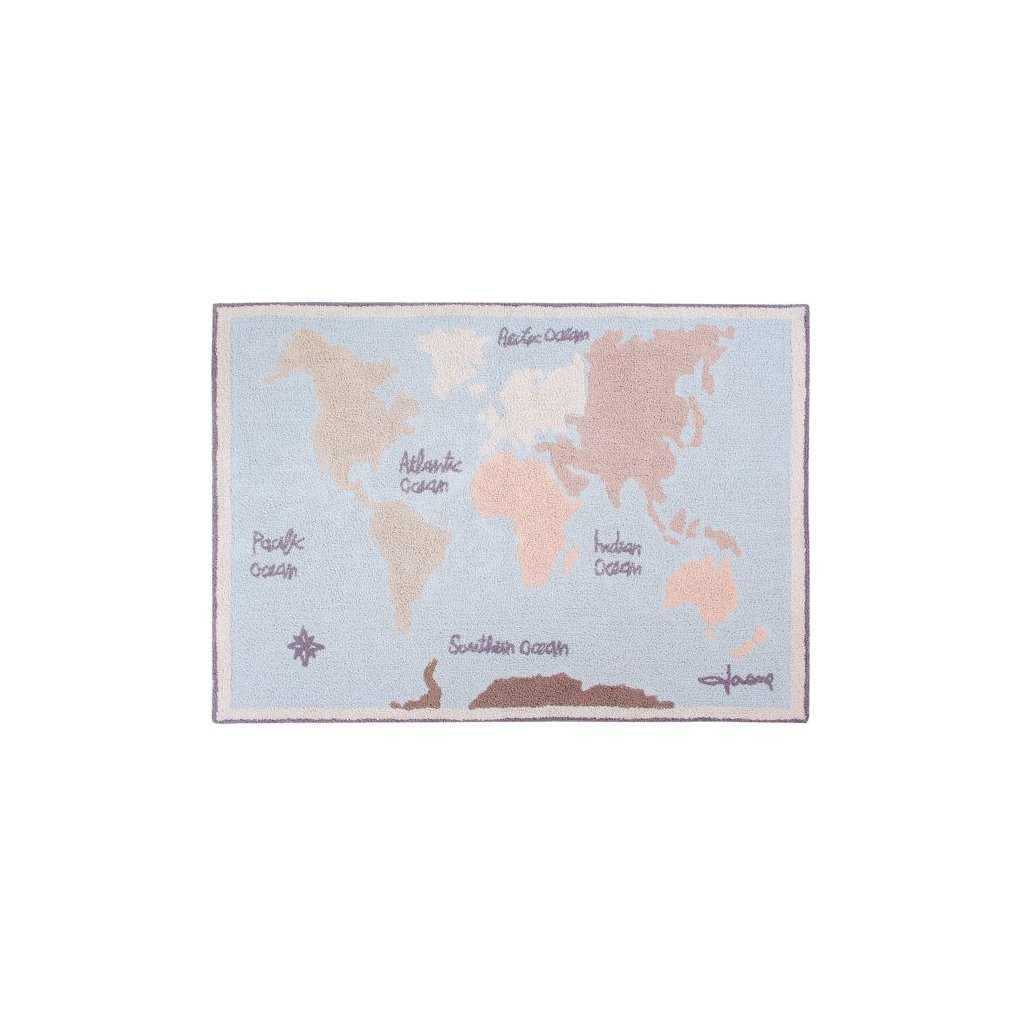 Lorena Canals bavlněný koberec Vintage Map