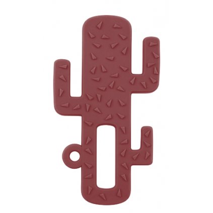 Hryzadlo silikónové kaktus bordové