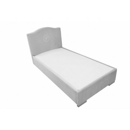 Caramella Hampton čalouněná dětská postel 90x200 šedá