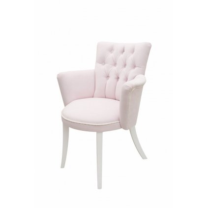 Caramella Baby Pink prošívaná židlička růžová
