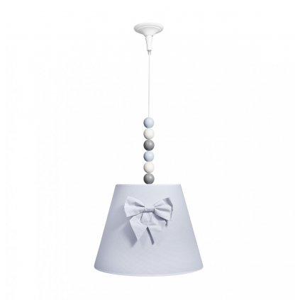 Caramella Pure Grey visící lampa s mašlí šedá