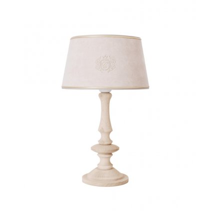 Caramella Golden Sand stolní lampa s dřevěnou nohou