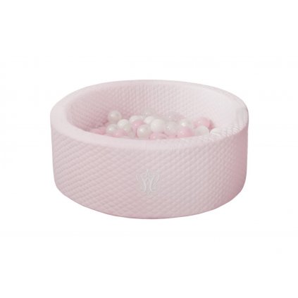 Caramella Baby Pink suchý bazén s kuličkami růžový