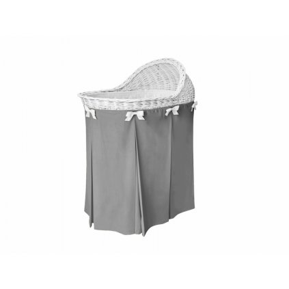 Caramella proutěný košík na spaní tmavě šedý
