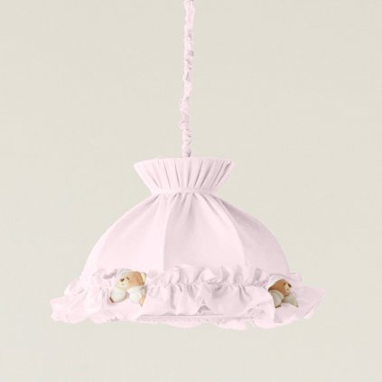 Nanán visící lampa s růžovými medvídky Puccio