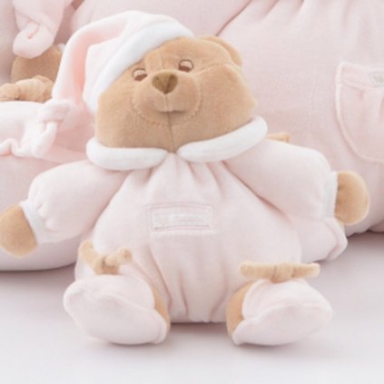 Nanán plyšový medvídek Puccio 13 cm růžový