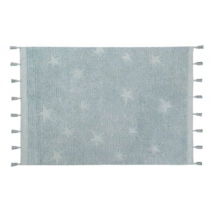 Lorena Canals bavlněný koberec Hippy Star aqua blue