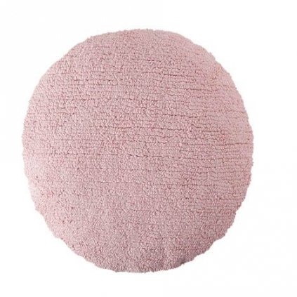 Lorena Canals Big Dot pletený dekorační polštář růžový