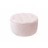 Caramella Baby Pink prošívaná taburetka růžová