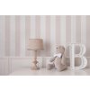 Caramella tapeta s pruhy bílo béžová