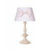 Caramella Baby Pink stolní lampa s dřevěnou nohou růžová