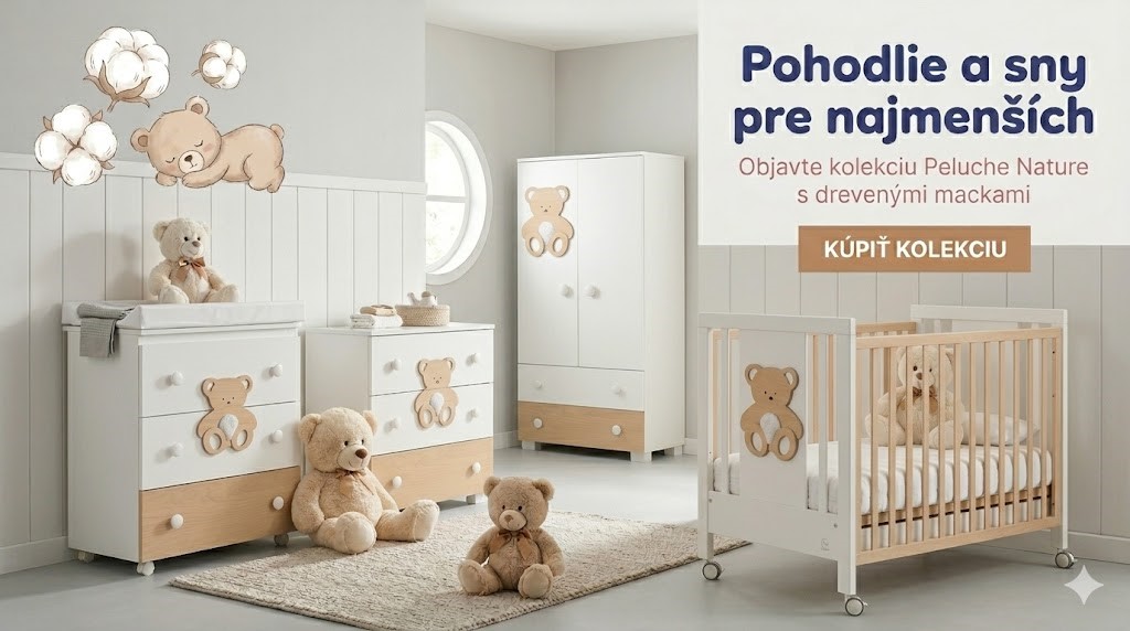 Moderná talianska detská izba Peluche