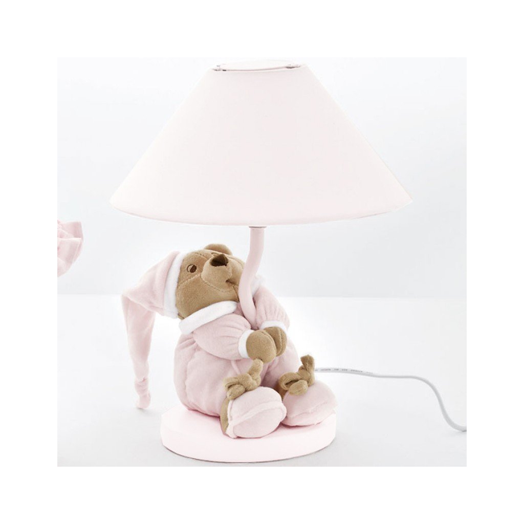 Nanán stolná lampa s medvedíkom Puccio ružová