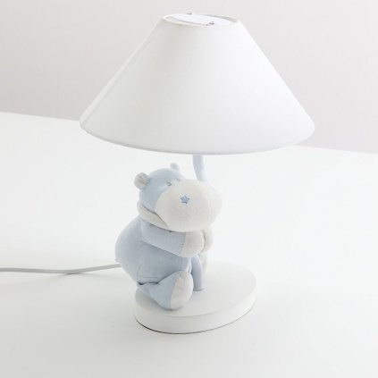 Nanán stolná lampa s hrochom Bombo modrá