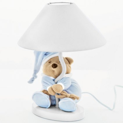 Nanán stolná lampa s medvedíkom Puccio modrá