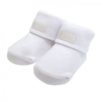 Nanán bavlnené ponožky pre bábätko biele