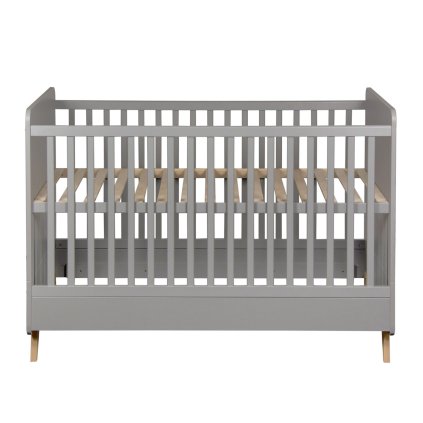 Quax prestaviteľná postieľka Loft 140x70cm šedá