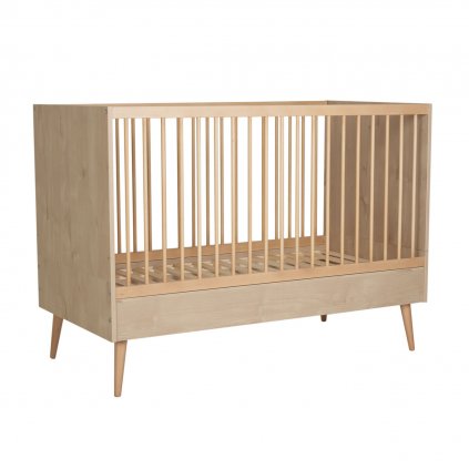 Quax prestaviteľná postieľka Cocoon Natural Oak 140x70 cm